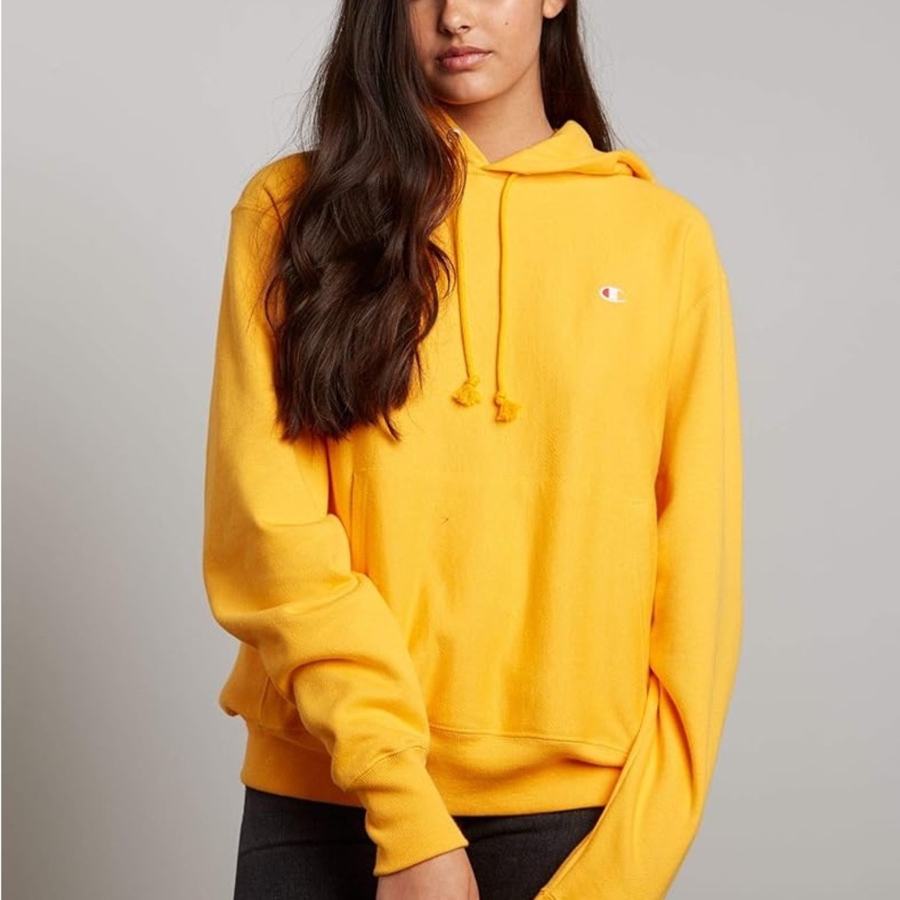 Champion Women's Bright Yellow Hoodie